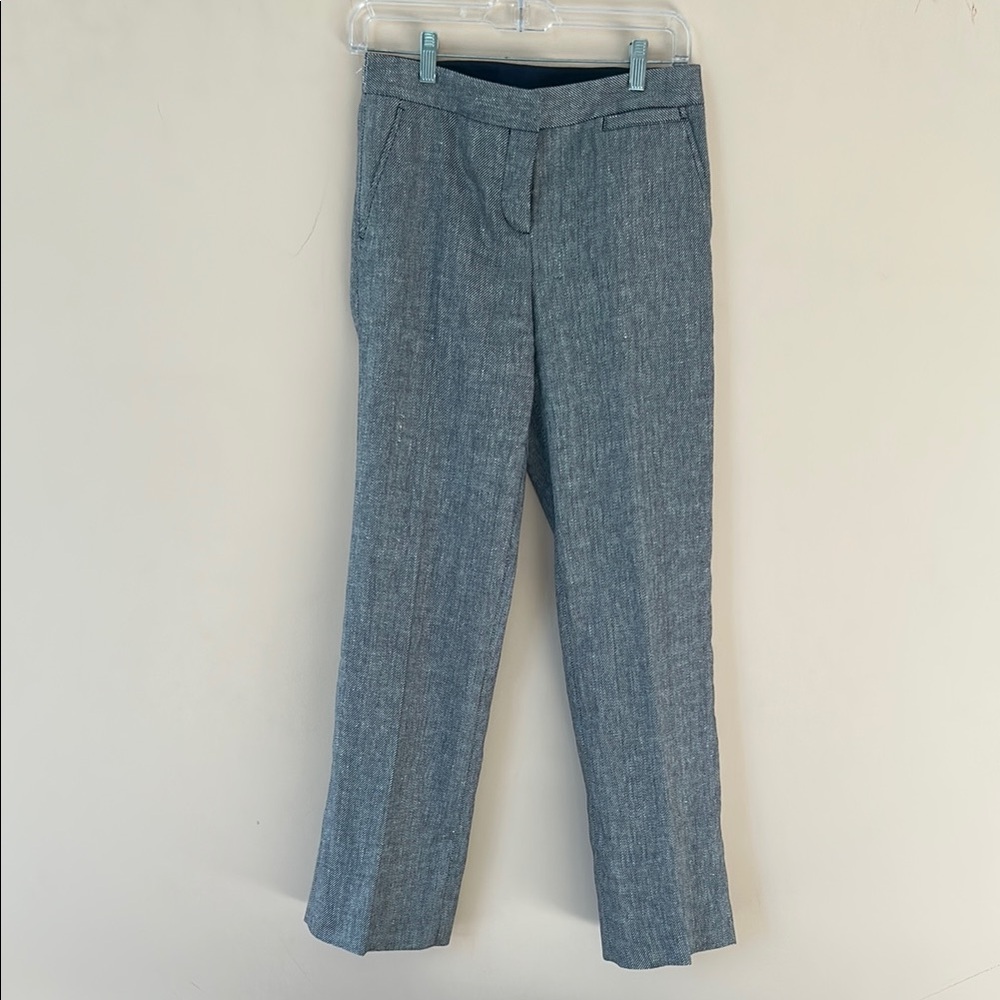 Tory Burch linen, cotton, spandex tweed pants